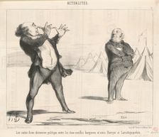 Les suites d'une discussion politique ..., 19th century. Creator: Honore Daumier