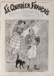 Les suites de l'Incohérence - Jules Lévy devenu fou!, 1886. Creator: Willette, Adolphe (1857-1926)
