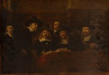 Les syndics des drapiers, copie d'après Rembrandt, c.1853. Creator: Felix Francois Georges Philibert Ziem