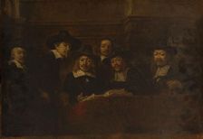 Les syndics des drapiers, copie d'après Rembrandt, c.1853. Creator: Felix Francois Georges Philibert Ziem
