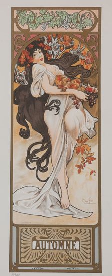 Les Saisons. Automne, 1897. Creator: Mucha, Alfons Marie (1860-1939)