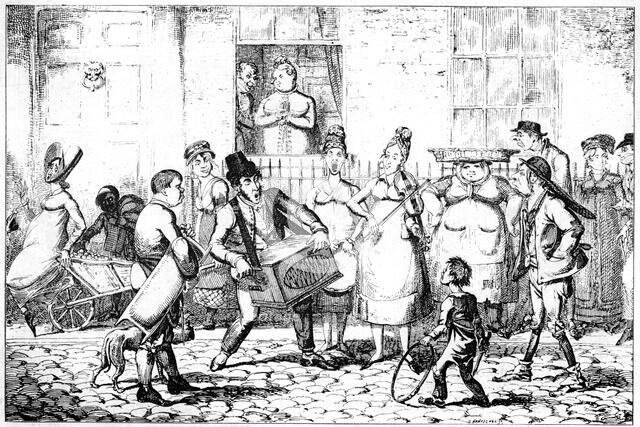 'Les Savoyards', 1818.Artist: George Cruikshank
