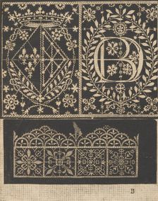 Les Secondes Oeuvres, et Subtiles Inventions De Lingerie du Seigneur Federic de Vinciolo V..., 1603. Creator: Federico de Vinciolo