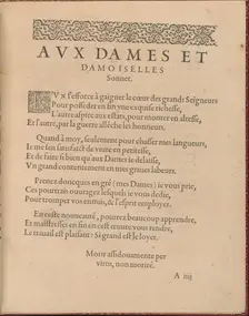 Les Singuliers et Nouveaux Portraicts... page 3 (recto), 1588. Creator: Federico de Vinciolo
