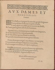 Les Singuliers et Nouveaux Portraicts... page 3 (recto), 1588. Creator: Federico de Vinciolo