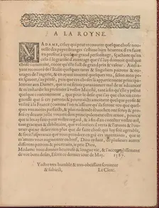 Les Singuliers et Nouveaux Portraicts... page 4 (recto), 1588. Creator: Federico de Vinciolo