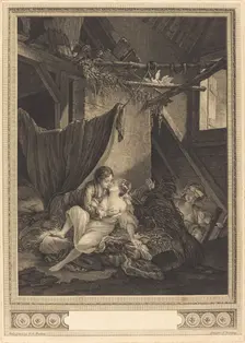 Les Soins tardifs, 1775. Creator: Nicolas Delaunay