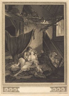 Les Soins tardifs, 1775. Creator: Nicolas Delaunay