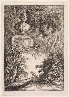 Les Soirées de Rome: Le Buste, 1764. Creator: Hubert Robert (French, 1733-1808)