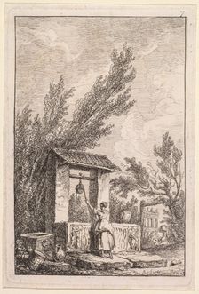 Les Soirées de Rome: Le Puits, 1763-1764. Creator: Hubert Robert (French, 1733-1808)