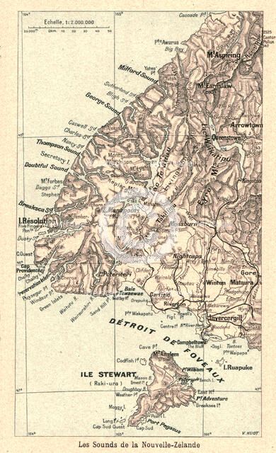 ''Les Sounds de la Nouvelle-Zelande; Les Terres Du Pacifique', 1914. Creator: Unknown.