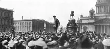 Les Soubresauts de la Russie; La propagande pacifiste payee par l'Allemagne: le 1st mai 1917. Creator: Bulla