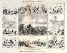 Les Souffrances de Paris 1870-1871. Artist: Anon