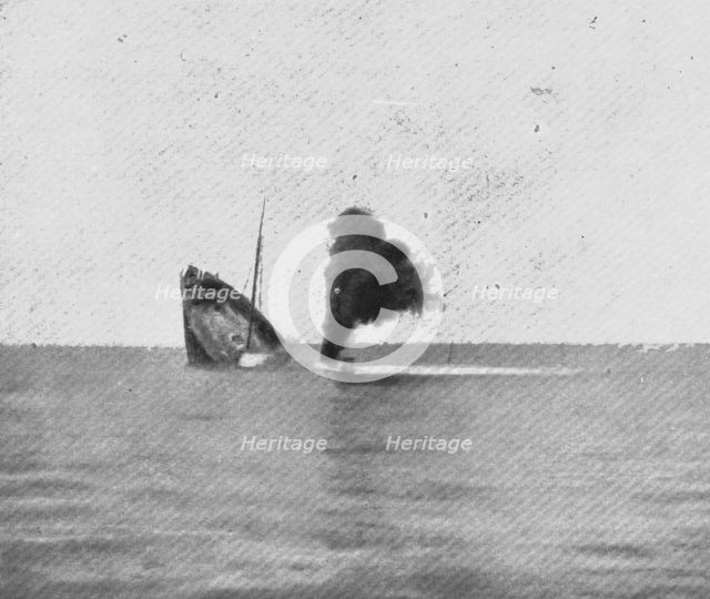 'Les sous-marins allemands a l'Oeuvre; La derniere fumee d'un steamer qui sombre', 1918. Creator: Unknown.