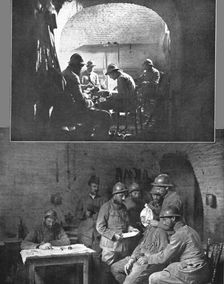 Les souterrains de l'ancien Chateau de Combles; en haut, une entrée des souterraine..., 1916. Creator: Unknown