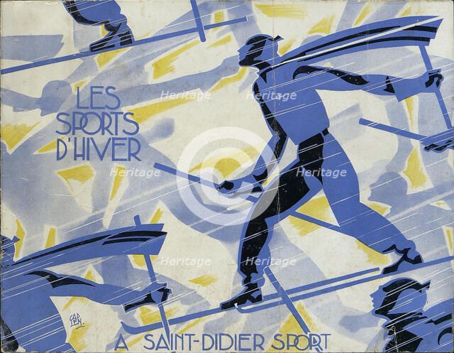 Les sports d'hiver à Saint-Didier Sport, 1935. Creator: Caplen (active 1920s-1930s).