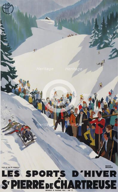 Les sports d'hiver à St Pierre de Chartreuse, 1930. Creator: Broders, Roger (1883-1953).