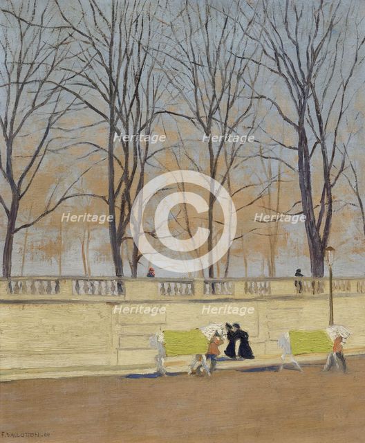 Les Tuileries, 1901. Creator: Felix Vallotton.