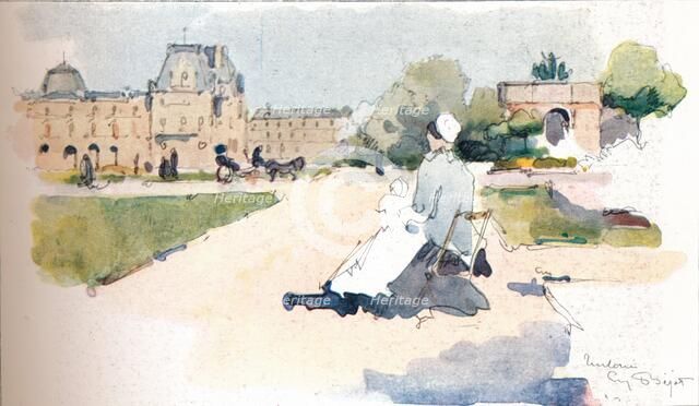 'Les Tuileries', 1915. Artist: Eugene Bejot.