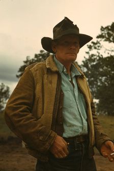 Les Thomas, homesteader, Pie Town, New Mexico, 1940. Creator: Russell Lee