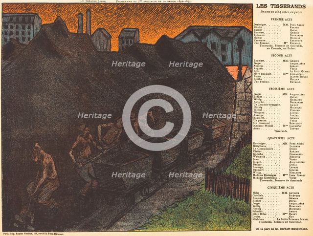 Les Tisserands, 1893. Creator: Henri-Gabriel Ibels.