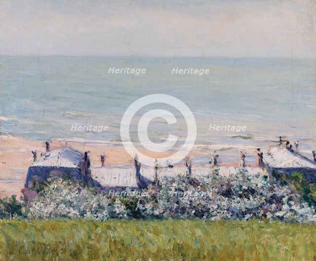 Les toits de l'Hôtel des Roches Noires, Trouville, 1882. Creator: Caillebotte, Gustave (1848-1894).