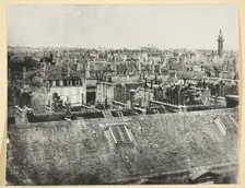 Les Toits de Paris (Vue de la rue Castiglione?), 1842/50, printed 1865. Creator: Hippolyte Bayard