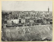 Les Toits de Paris (Vue de la rue Castiglione?), 1842/50, printed 1865. Creator: Hippolyte Bayard