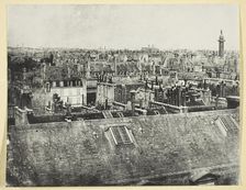 Les Toits de Paris (Vue de la rue Castiglione?), 1842/50, printed 1865. Creator: Hippolyte Bayard