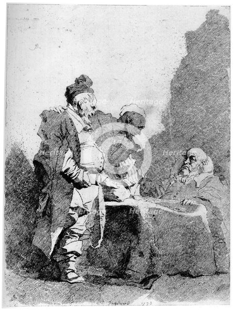 'Les Traitants', c1750-1800, (1924)Artist: Jean-Honore Fragonard