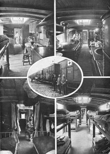'Les Trains Sanitaires; Comment sont Ramenes a l'interieur nos Grands Blesses 1914. Creator: Unknown