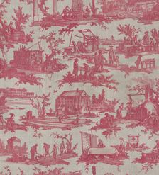 Les Travaux de la Manufacture (The Activities of the Factory) (Furnishing Fabric), France, 1783/84. Creator: Oberkampf Manufactory