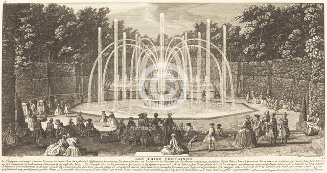 Les Trois Fontaines. The Three Fountains. Creator: Jacques Rigaud.