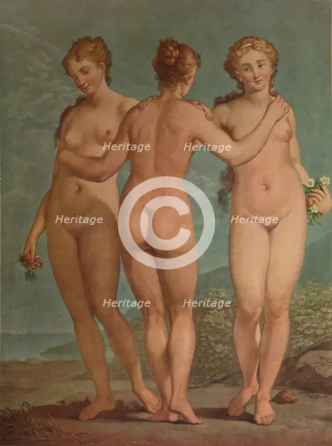 'Les Trois Graces', (The Three Graces), c1785, (1913). Artist: Jean Francois Janinet.