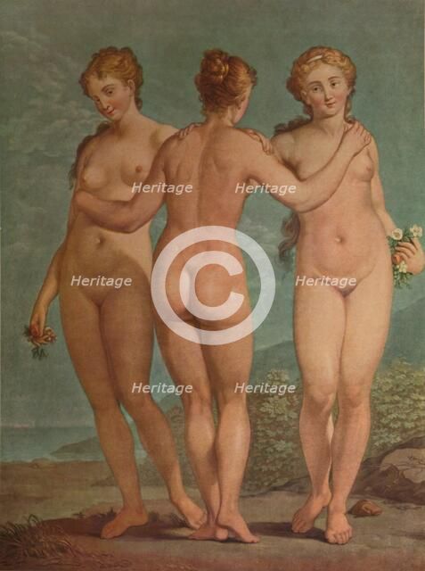 'Les Trois Graces', (The Three Graces), c1785, (1913). Artist: Jean Francois Janinet.