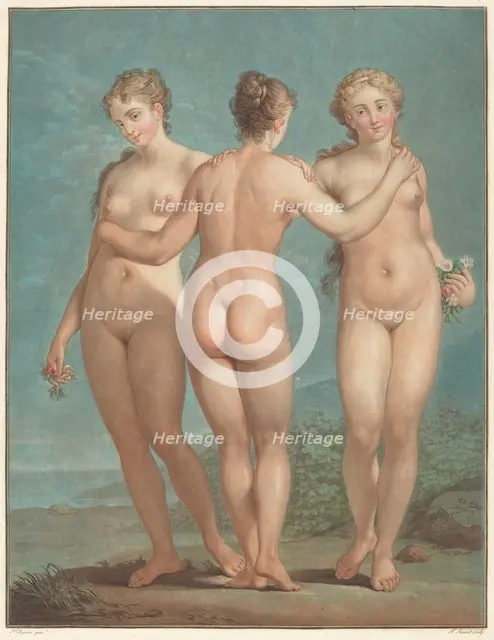 Les trois graces. Creator: Jean Francois Janinet.