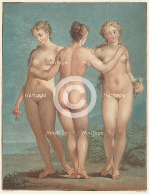 Les trois graces. Creator: Jean Francois Janinet.