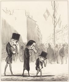 Les Trois petits saints, mid-late 19th century. Creator: Honore Daumier