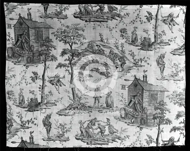 Les Vendages (Furnishing Fabric), France, 1785. Creator: Christophe-Philippe Oberkampf.