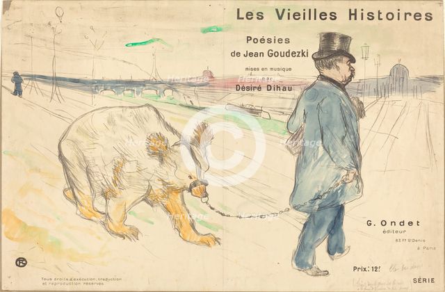 Les Vielles Histoires (cover/frontispiece), 1893. Creator: Henri de Toulouse-Lautrec.