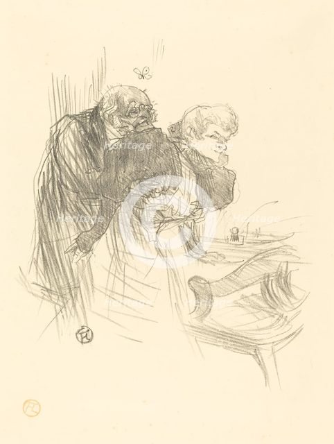 Les vieux papillons, 1895. Creator: Henri de Toulouse-Lautrec.