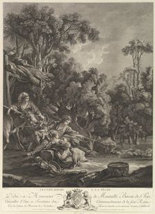 Les Villagois à la Pêche (The Villages Fishing), 18th century. Creator: Rene Gaillard