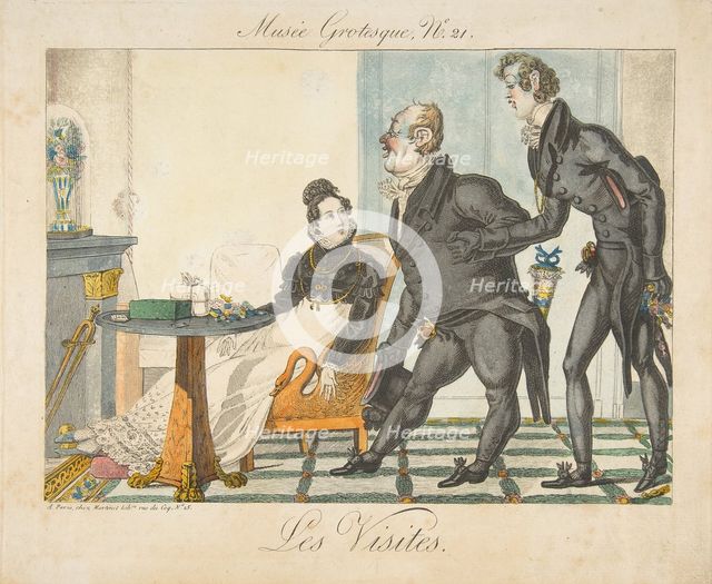 Les Visites, Musée Grotesque, No. 21, early 19th century. Creator: Unknown.