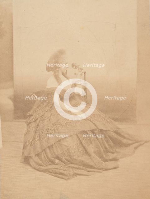 Les yeux mirés, 1860s. Creator: Pierre-Louis Pierson.