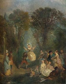 L'Escarpolette c1710. Artist: Jean-Antoine Watteau