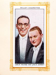 Leslie Holmes och Leslie Sarony Collectables Picture of movie stars that came with the Players cigar Creator: Unknown