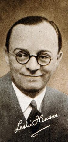 Leslie Lincoln Henson (1891-1957), English comedian, actor, producer and director, 1935