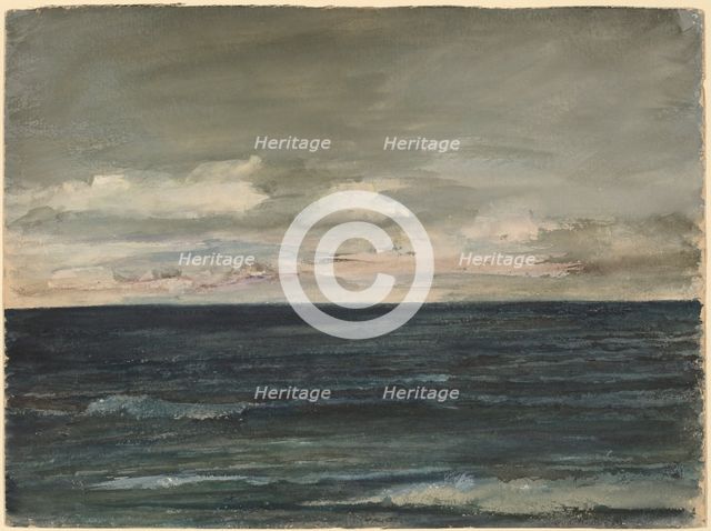 Lesson Study on Jersey Coast, 1881. Creator: John La Farge.