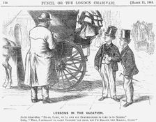 Lessons in the Vacation 1866. Creator: Unknown