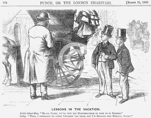 'Lessons in the Vacation', 1866. Creator: Unknown.